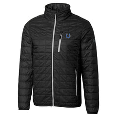 Indianapolis Colts Cutter & Buck Big & Tall Rainier PrimaLoft Eco Insulated Full-Zip Hoodie Puffer Jacket - Black cheap