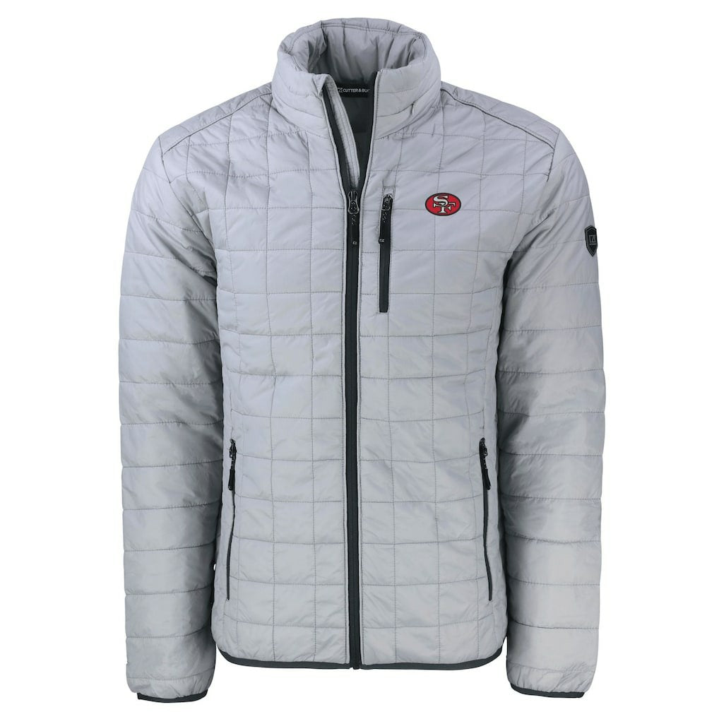 San Francisco 49ers Cutter & Buck Big & Tall Rainier PrimaLoft Eco Insulated Full-Zip Puffer Jacket - Gray cheap