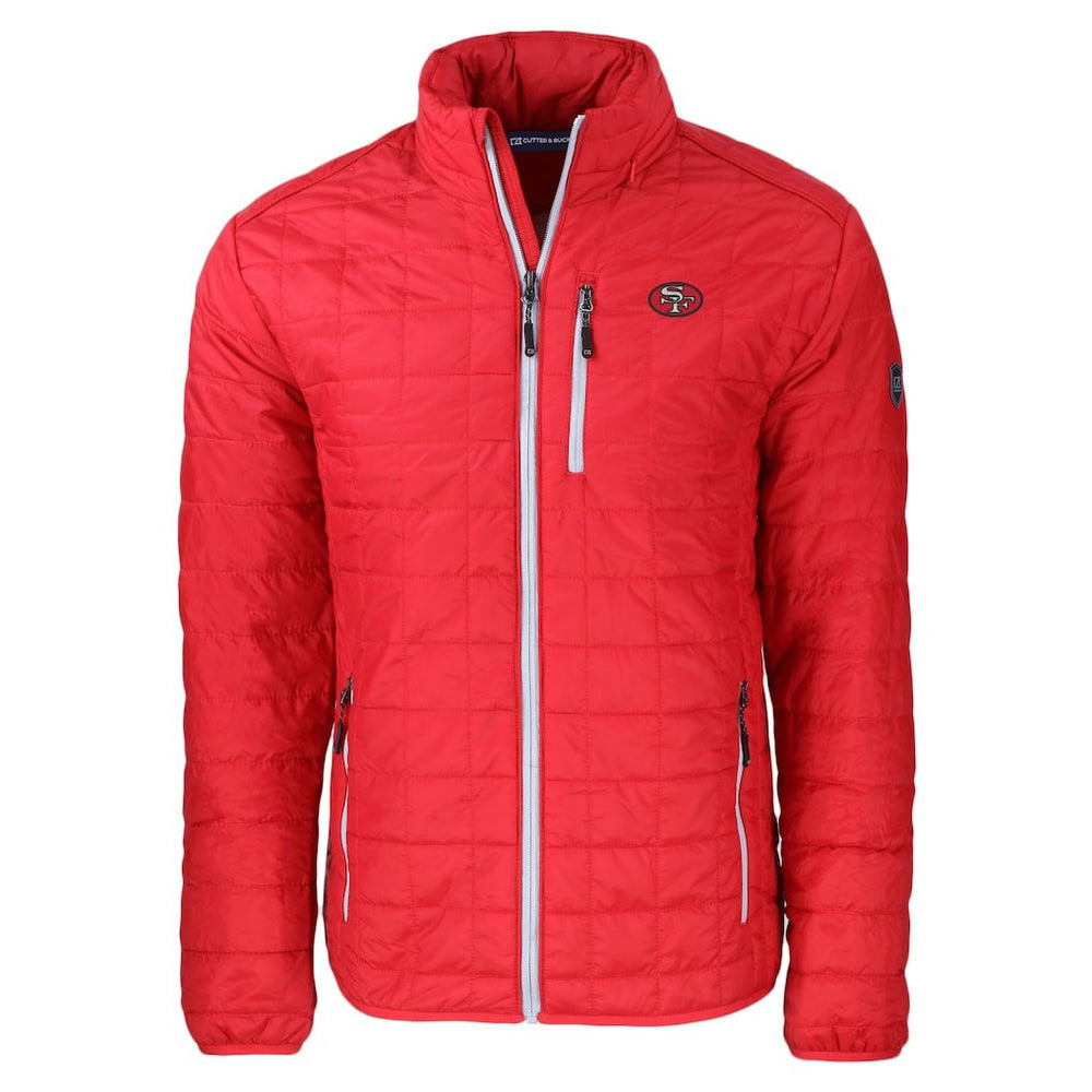 San Francisco 49ers Cutter & Buck Big & Tall Rainier PrimaLoft Eco Insulated Full-Zip Puffer Jacket - Red for sale