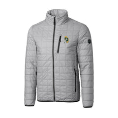 Green Bay Packers Cutter & Buck Big & Tall Rainier PrimaLoft Eco Insulated Full-Zip Puffer Jacket - Gray for sale