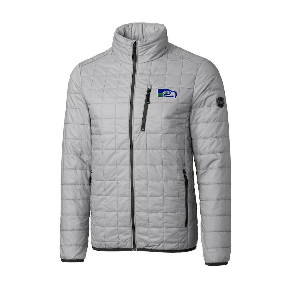 Seattle Seahawks Cutter & Buck Big & Tall Rainier PrimaLoft Eco Insulated Full-Zip Puffer Jacket - Gray outlet