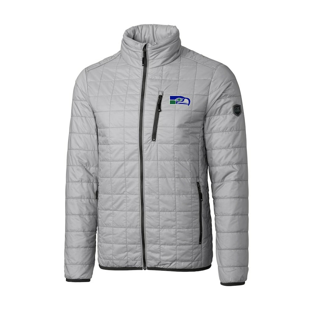 Seattle Seahawks Cutter & Buck Big & Tall Rainier PrimaLoft Eco Insulated Full-Zip Puffer Jacket - Gray outlet