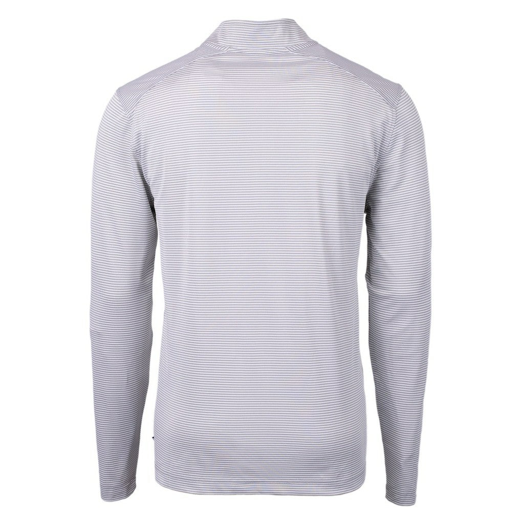 Chicago Bears Cutter & Buck Big & Tall Virtue Eco Pique Micro Stripe Tri-Blend Quarter-Zip Jacket - Gray online