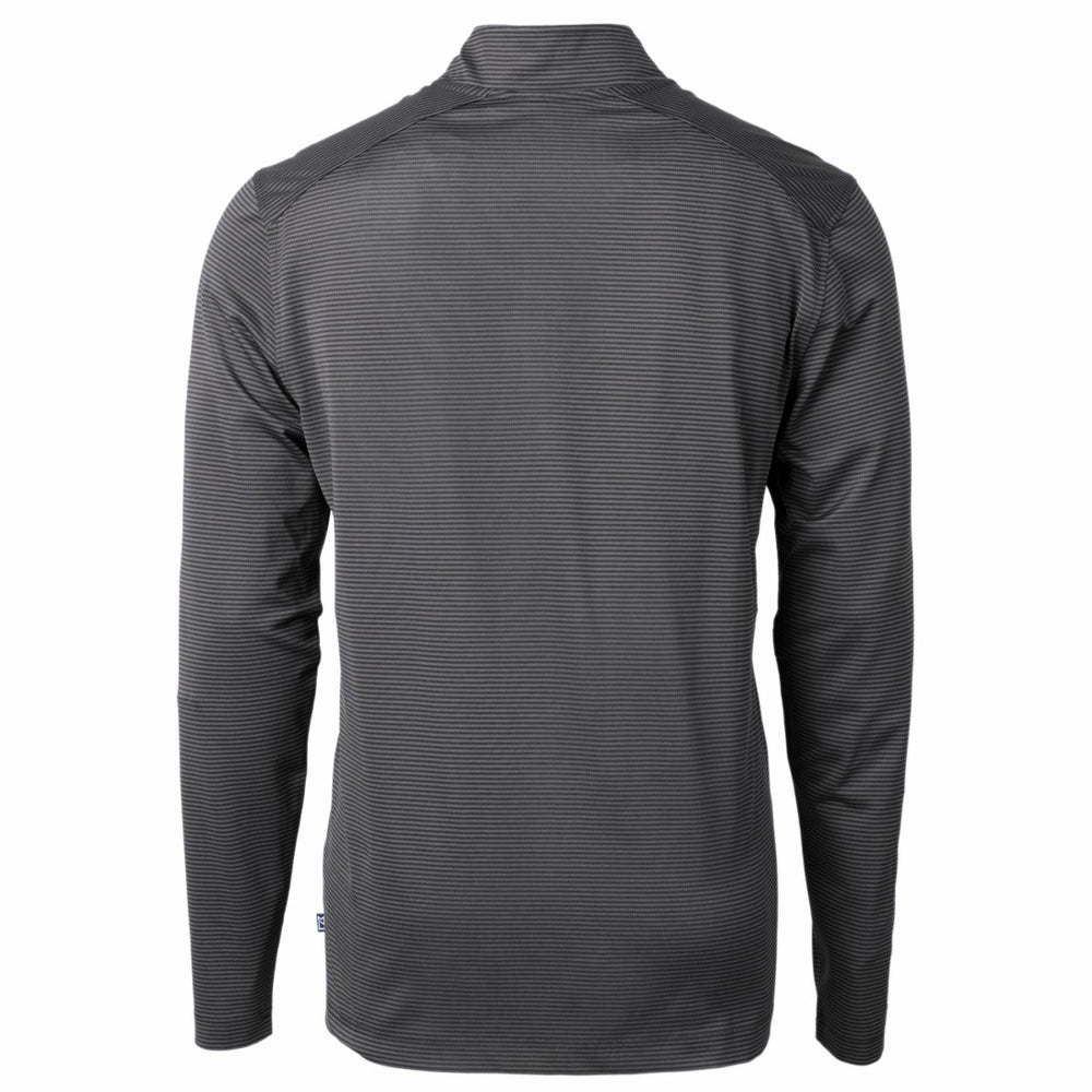 Detroit Lions Cutter & Buck Big & Tall Virtue Eco Pique Micro Stripe Tri-Blend Quarter-Zip Jacket - Black discount