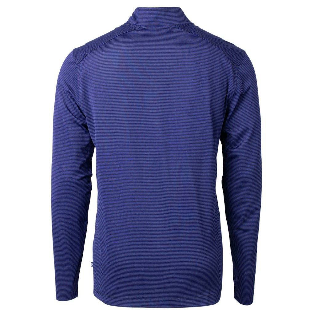 Indianapolis Colts Cutter & Buck Big & Tall Virtue Eco Pique Micro Stripe Tri-Blend Quarter-Zip Jacket - Royal cheap