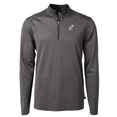 New Orleans Saints Cutter & Buck Big & Tall Virtue Eco Pique Micro Stripe Tri-Blend Quarter-Zip Jacket - Black cheap