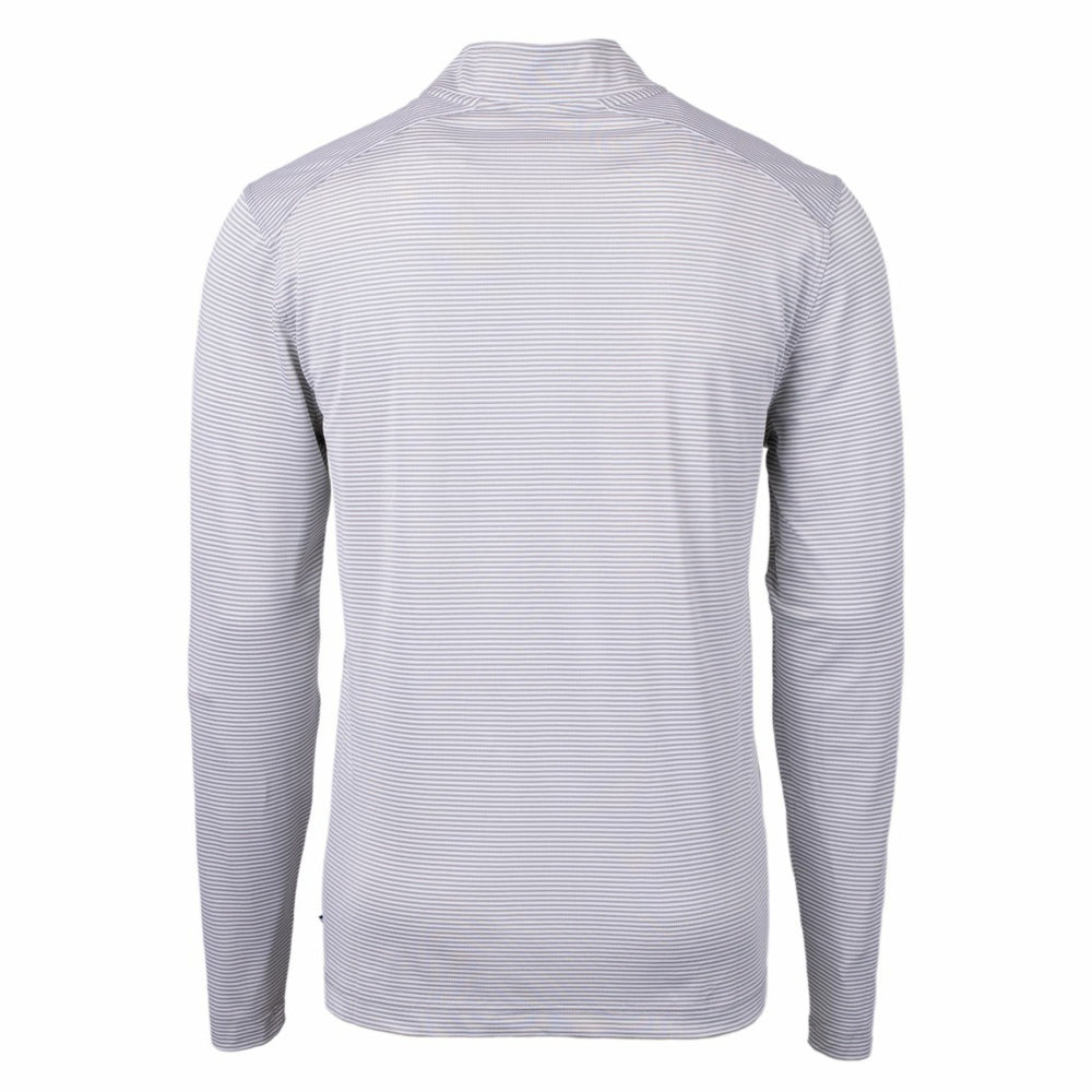 Tampa Bay Buccaneers Cutter & Buck Big & Tall Virtue Eco Pique Micro Stripe Tri-Blend Quarter-Zip Jacket - Gray on sale