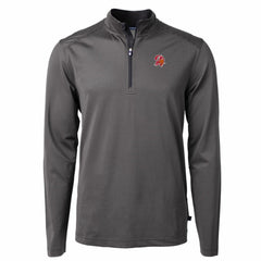Tampa Bay Buccaneers Cutter & Buck Big & Tall Virtue Eco Pique Micro Stripe Tri-Blend Quarter-Zip Jacket - Black cheap