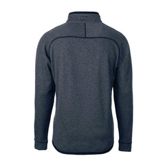 New England Patriots Cutter & Buck Big & Tall Mainsail Sweater-Knit Half-Zip Jacket - Heather Navy on sale