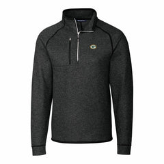 Green Bay Packers Cutter & Buck Big & Tall Mainsail Sweater-Knit Half-Zip Jacket - Heather Charcoal sale