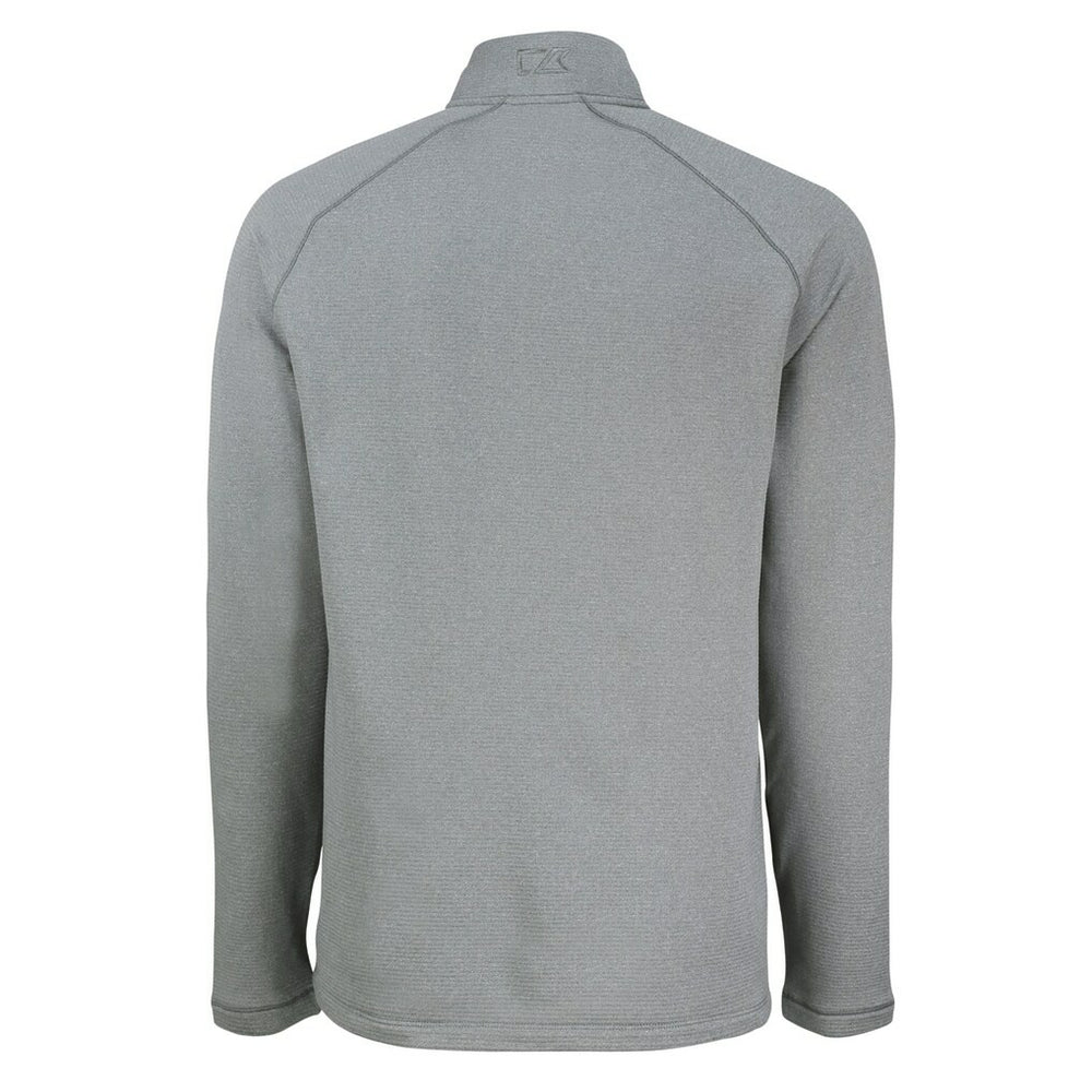 Atlanta Falcons Cutter & Buck Peshastin Eco Fleece Tri-Blend Raglan Recycled Quarter-Zip Jacket - Heather Gray sale