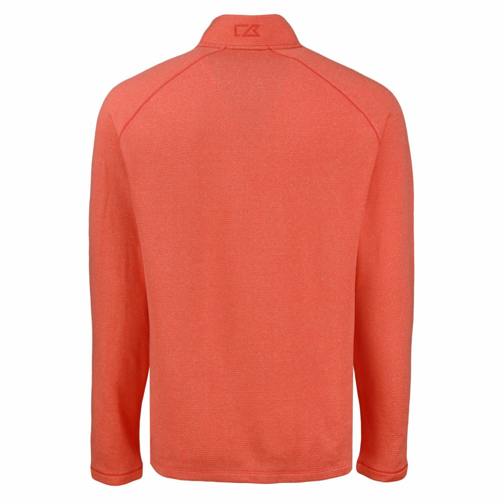 Denver Broncos Cutter & Buck Peshastin Eco Fleece Tri-Blend Raglan Recycled Quarter-Zip Jacket - Heather Orange cheap