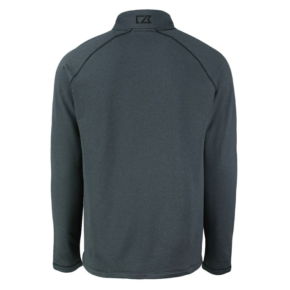 Kansas City Chiefs Cutter & Buck Peshastin Eco Fleece Tri-Blend Raglan Recycled Quarter-Zip Jacket - Heather Black discount
