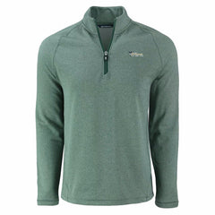 New York Jets Cutter & Buck Peshastin Eco Fleece Recycled Half-Zip Top - Heather Green online