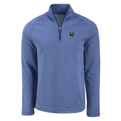 New York Giants Cutter & Buck Peshastin Eco Fleece Tri-Blend Raglan Recycled Quarter-Zip Jacket - Heather Royal outlet