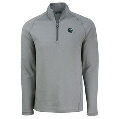 Philadelphia Eagles Cutter & Buck Peshastin Eco Fleece Tri-Blend Raglan Recycled Quarter-Zip Jacket - Heather Gray outlet