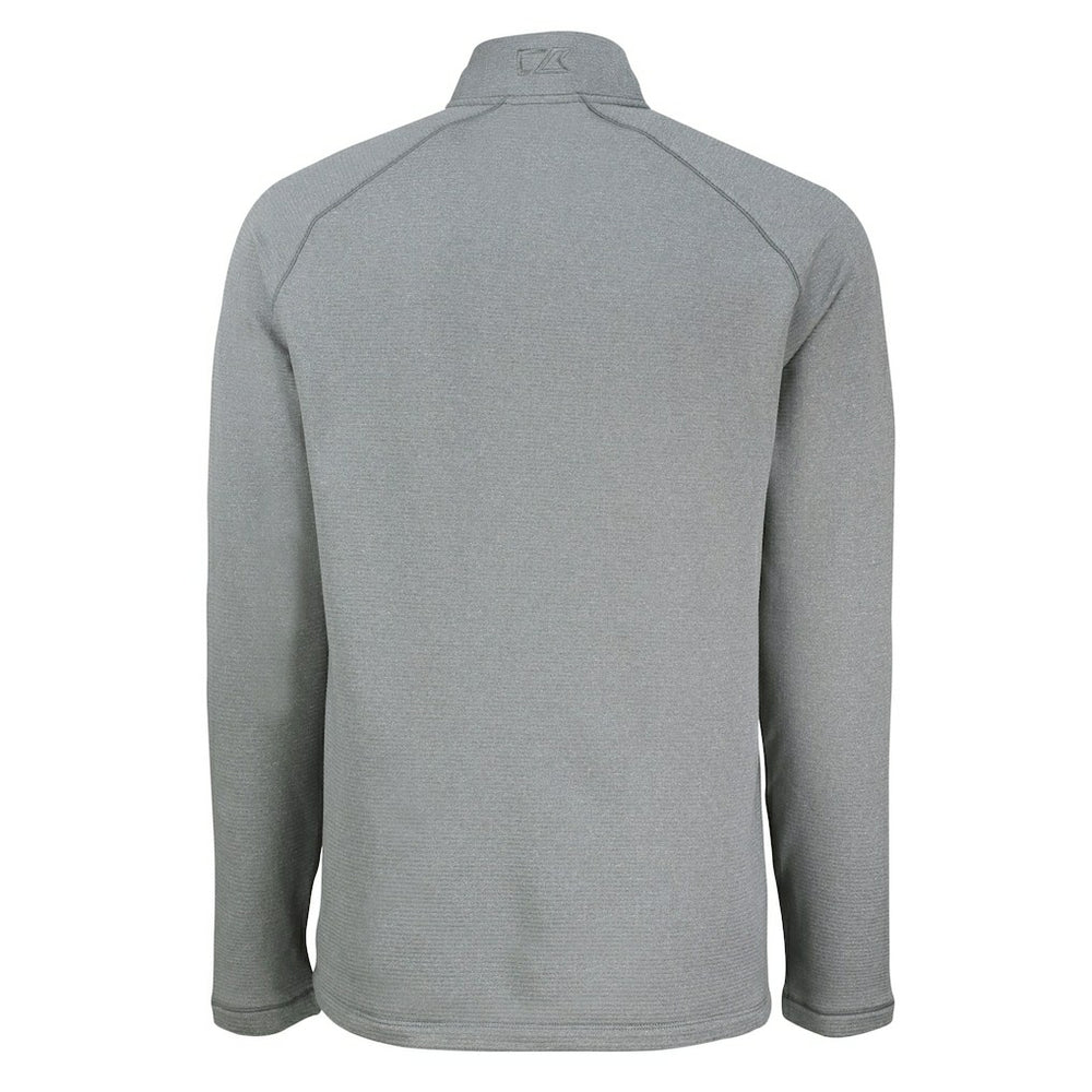Washington Commanders Cutter & Buck Peshastin Eco Fleece Tri-Blend Raglan Recycled Quarter-Zip Jacket - Heather Gray outlet
