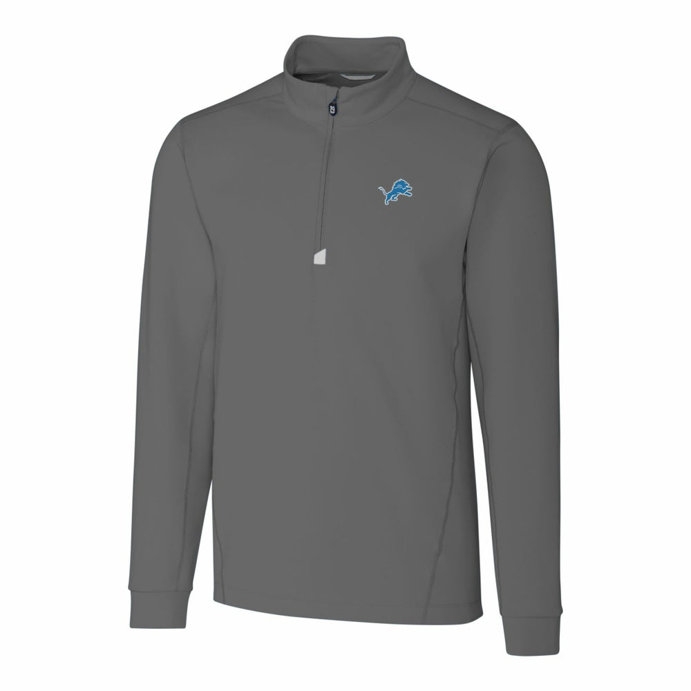 Detroit Lions Cutter & Buck Big & Tall Traverse Stretch Quarter-Zip Top - Gray online