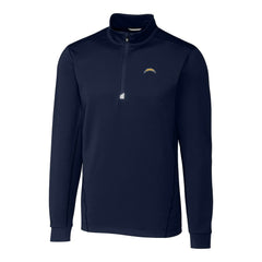 Los Angeles Chargers Cutter & Buck Big & Tall Traverse Stretch Quarter-Zip Top - Navy discount