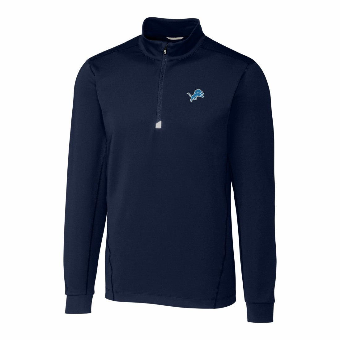 Detroit Lions Cutter & Buck Big & Tall Traverse Stretch Quarter-Zip Top - Navy sale