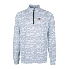 Cincinnati Bengals Cutter & Buck Big & Tall Traverse Eco Camo Tri-Blend DryTec Quarter-Zip Jacket - Charcoal for sale