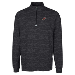 Arizona Cardinals Cutter & Buck Big & Tall Traverse Eco Camo Tri-Blend DryTec Quarter-Zip Jacket - Black outlet