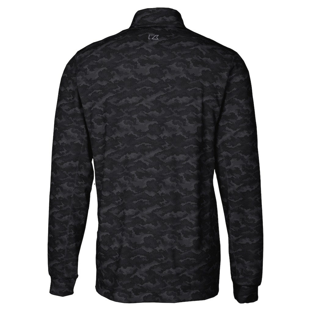 Jacksonville Jaguars Cutter & Buck Big & Tall Traverse Eco Camo Tri-Blend DryTec Quarter-Zip Jacket - Black online