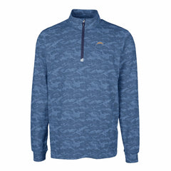 Los Angeles Chargers Cutter & Buck Big & Tall Traverse Eco Camo Tri-Blend DryTec Quarter-Zip Jacket - Navy online