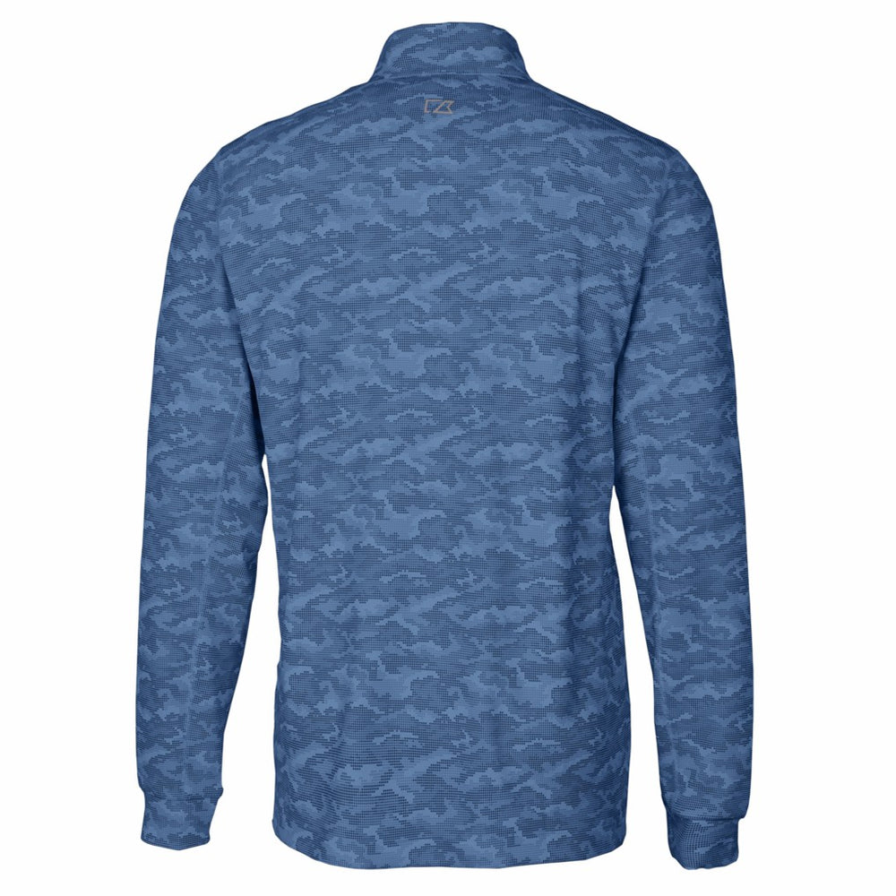 Los Angeles Chargers Cutter & Buck Big & Tall Traverse Eco Camo Tri-Blend DryTec Quarter-Zip Jacket - Navy online
