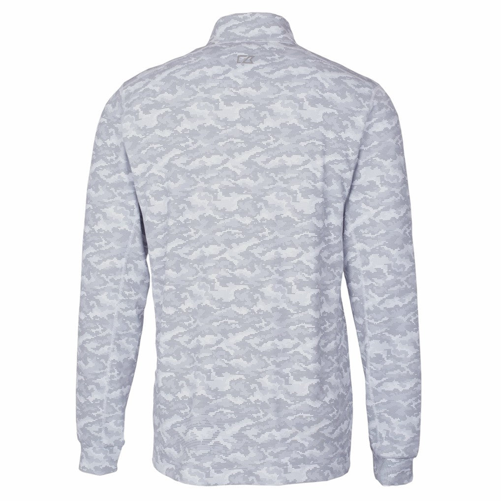 Pittsburgh Steelers Cutter & Buck Big & Tall Traverse Eco Camo Tri-Blend DryTec Quarter-Zip Jacket - Charcoal outlet