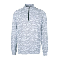 Los Angeles Chargers Cutter & Buck Big & Tall Traverse Eco Camo Tri-Blend DryTec Quarter-Zip Jacket - Charcoal discount