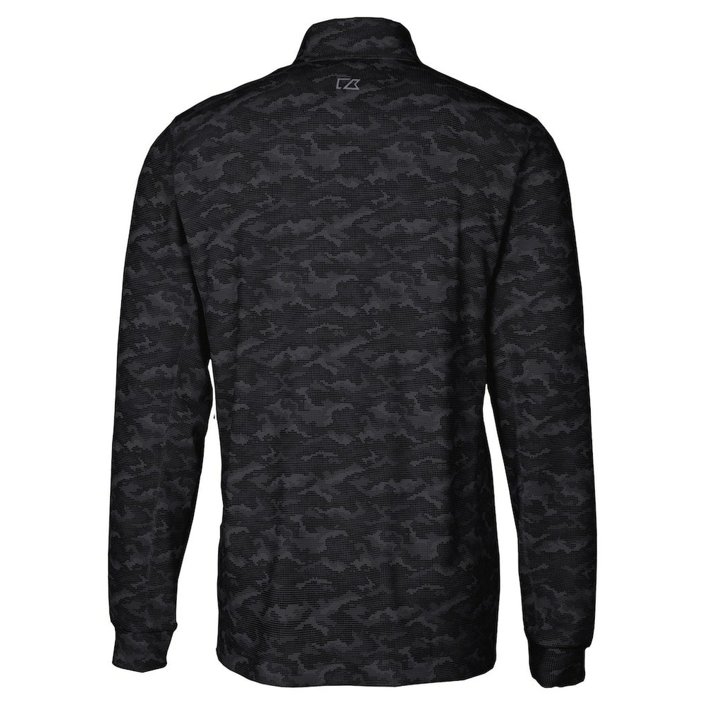 Washington Commanders Cutter & Buck Big & Tall Traverse Eco Camo Tri-Blend DryTec Quarter-Zip Jacket - Black discount