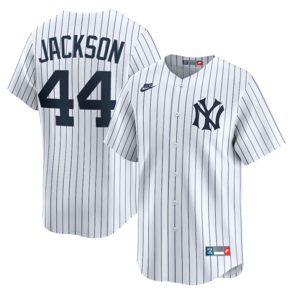 Reggie Jackson New York Yankees Throwback Cooperstown Collection Limited Jersey - White | Nike
