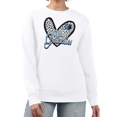 Memphis Grizzlies G-III 4Her by Carl Banks Women's Leopard Heart Fleece Pullover Sweatshirt - White sale