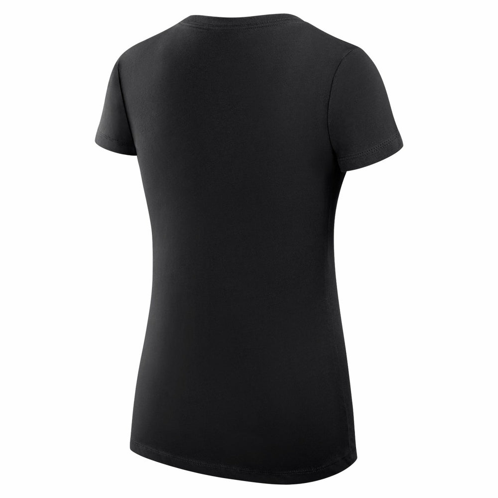 Phoenix Suns G-III 4Her by Carl Banks Women's Super-Slim Fit Lightweight Leopard Heart V-Neck T-Shirt - Black for sale