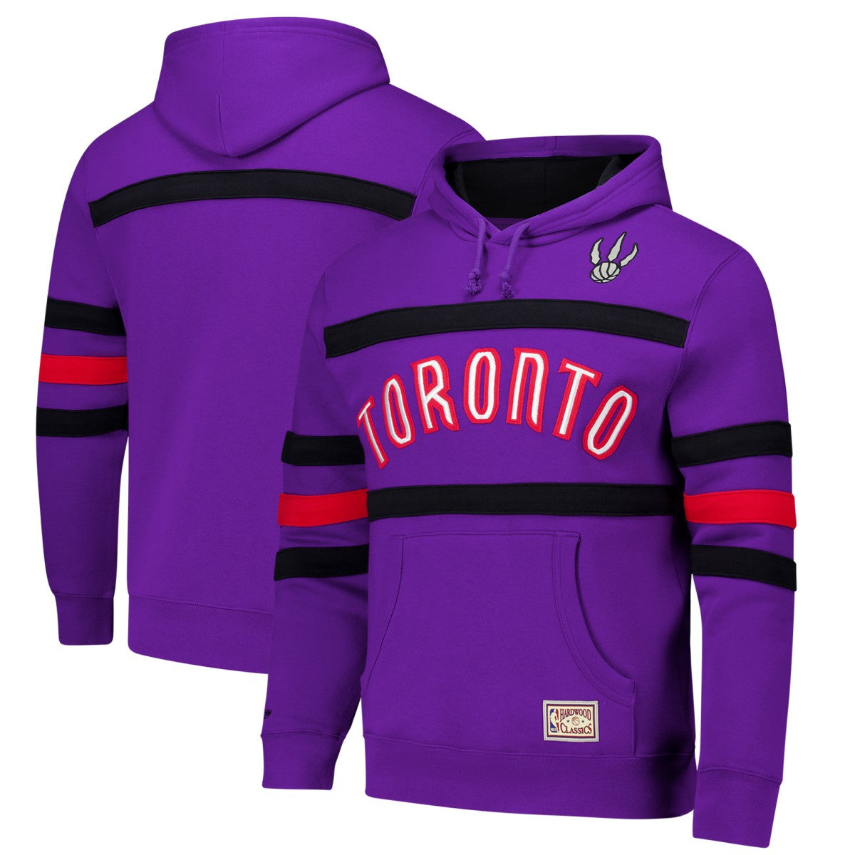 Toronto Raptors Hardwood Classics Nights Head Coach Pullover Hoodie - Purple | Mitchell & Ness discount
