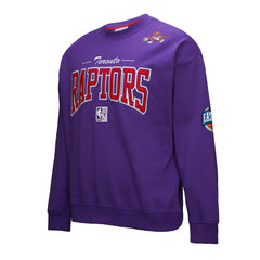 Toronto Raptors Hardwood Classics There & Back 2.0 Vintage Pullover Sweatshirt - Purple | Mitchell & Ness outlet