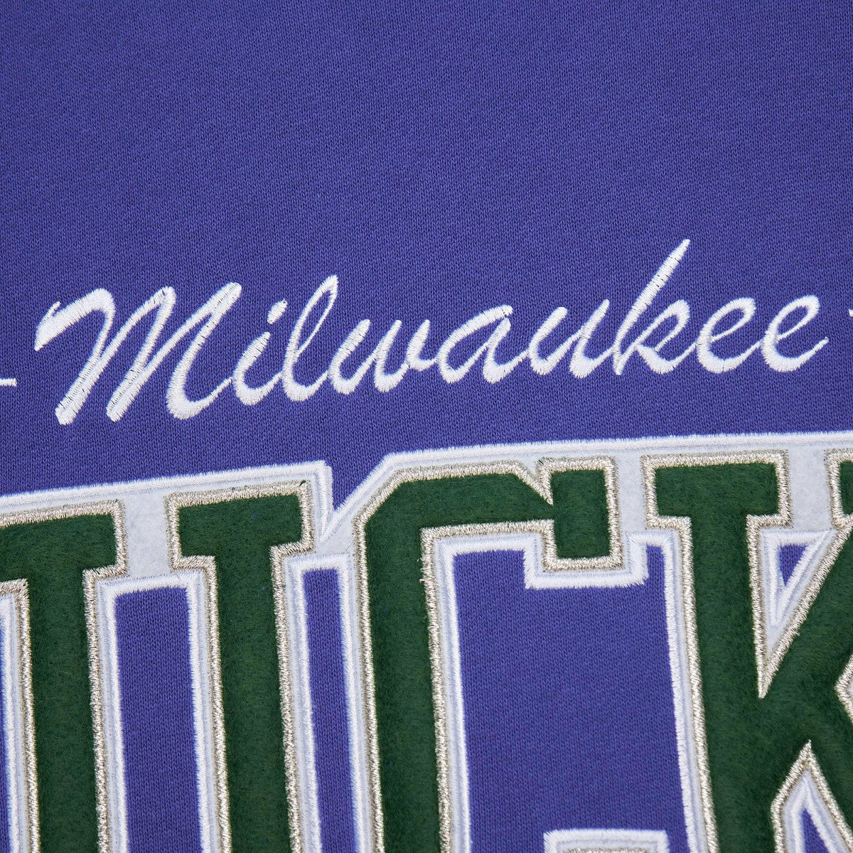 Milwaukee Bucks Hardwood Classics There & Back 2.0 Vintage Pullover Sweatshirt - Purple | Mitchell & Ness cheap