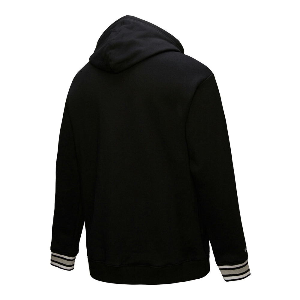 Sacramento Kings Chainstitch Applique Vintage Heavyweight Pullover Hoodie - Black | Mitchell & Ness discount