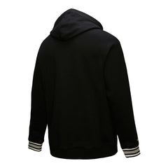 Sacramento Kings Chainstitch Applique Vintage Heavyweight Pullover Hoodie - Black | Mitchell & Ness discount