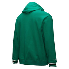 Boston Celtics Chainstitch Applique Vintage Heavyweight Pullover Hoodie - Kelly Green | Mitchell & Ness for sale