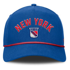 New York Rangers Fanatics Decades Collection A-Frame Rope Adjustable Hat Royal