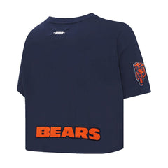 Caleb Williams Chicago Bears Pro Standard Women's Player Name & Number Cropped Boxy T-Shirt - Navy cheap