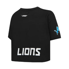 Amon-Ra St. Brown Detroit Lions Pro Standard Women's Player Name & Number Cropped Boxy T-Shirt - Black sale