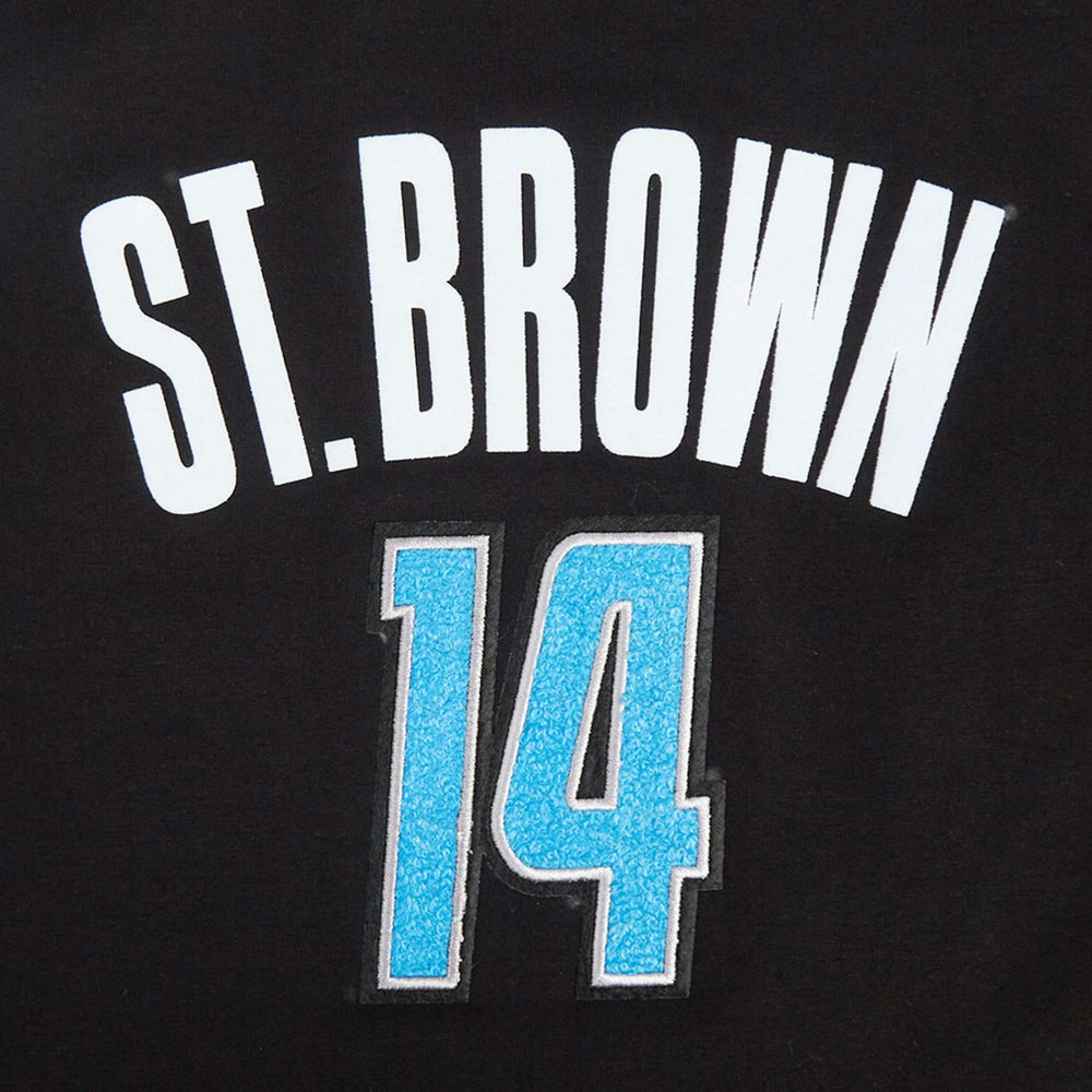 Amon-Ra St. Brown Detroit Lions Pro Standard Women's Player Name & Number Cropped Boxy T-Shirt - Black sale