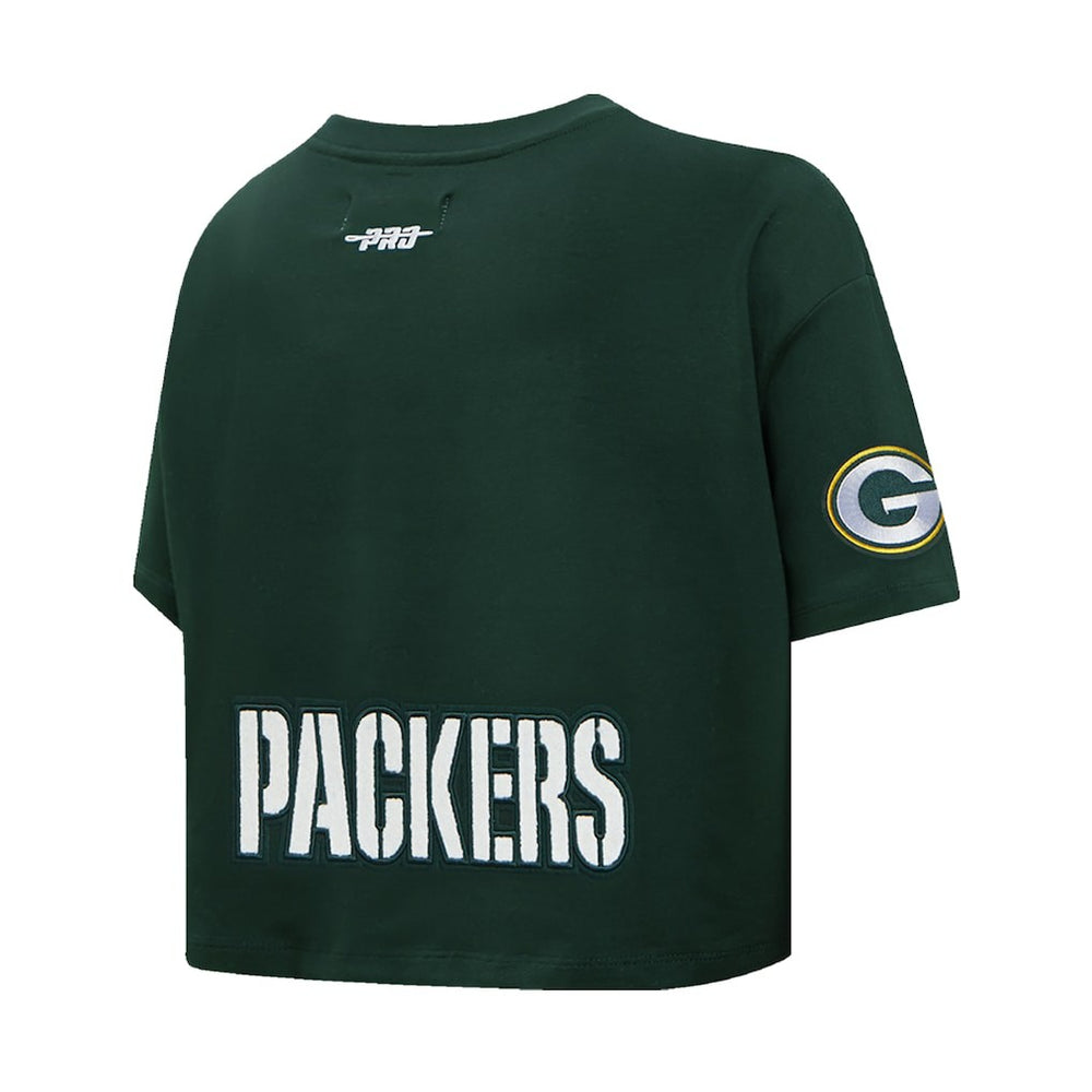 Jordan Love Green Bay Packers Pro Standard Women's Player Name & Number Cropped Boxy T-Shirt - Green for sale