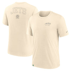 New York Jets Glory Tri-Blend T-Shirt - Cream | Nike discount
