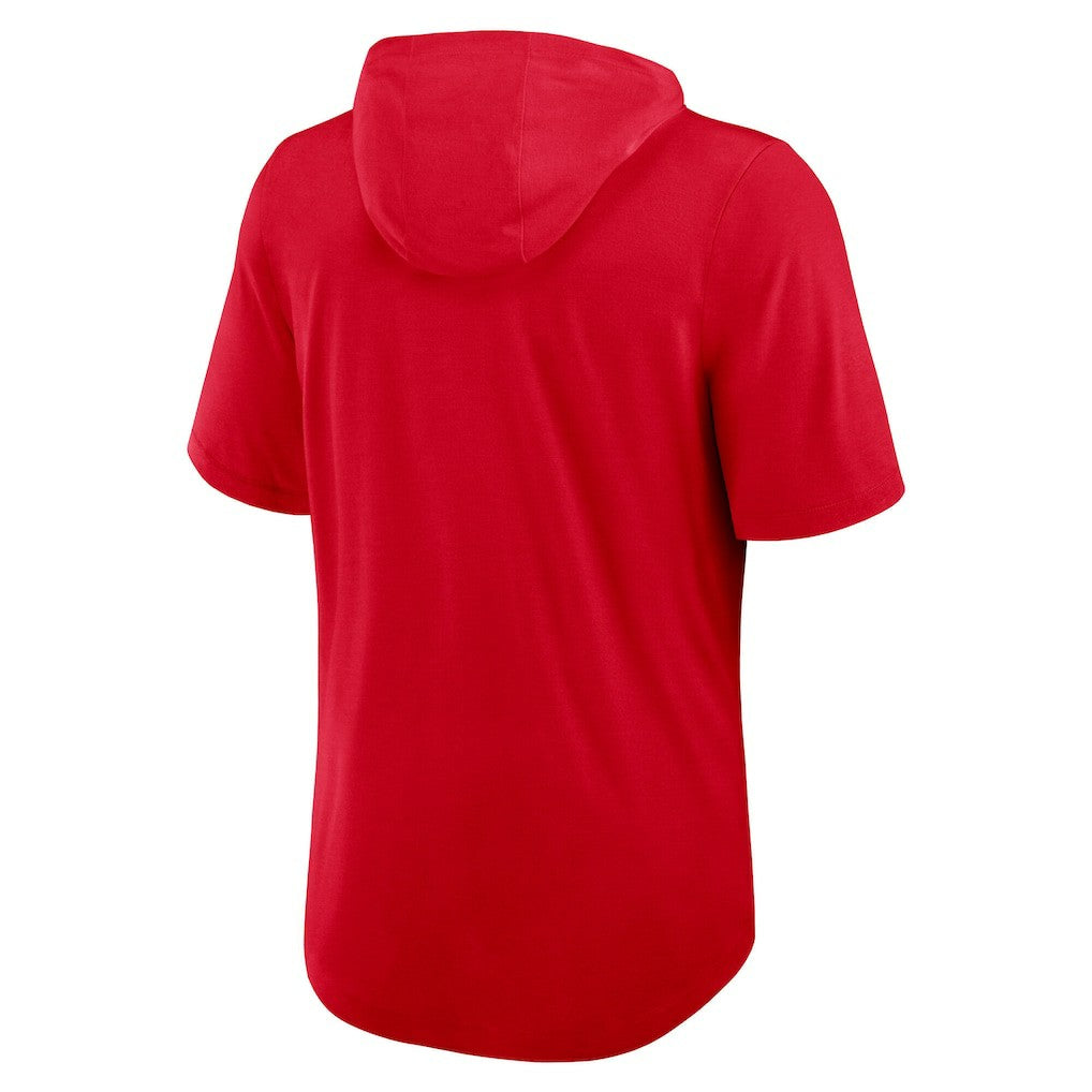 Kansas City Chiefs Lockup Tri-Blend Hoodie T-Shirt - Red | Nike on sale