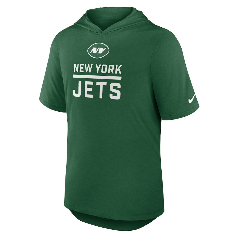 New York Jets Lockup Tri-Blend Hoodie T-Shirt - Green | Nike for sale