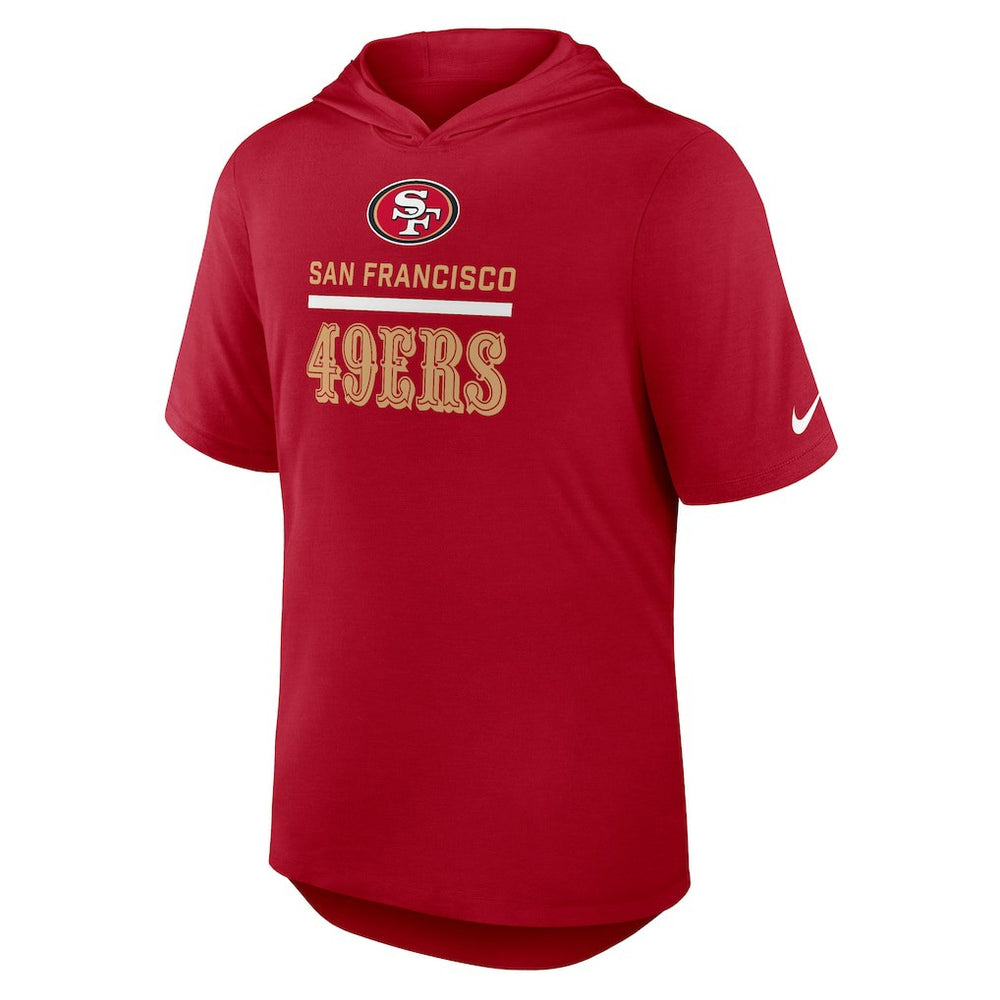San Francisco 49ers Lockup Tri-Blend Hoodie T-Shirt - Scarlet | Nike sale
